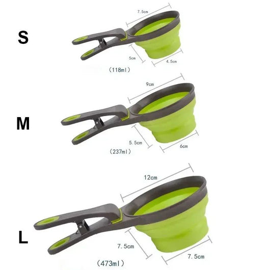 Comedero Plegable de Silicona para Perros y Gatos con Almacenamiento Integrado - Image 3