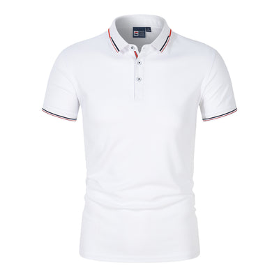 Polo Clásico Liso para Hombre con Cuello de Pie y Mangas Cortas - Image 5