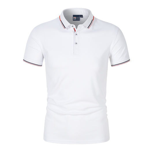 Polo Clásico Liso para Hombre con Cuello de Pie y Mangas Cortas - Image 5