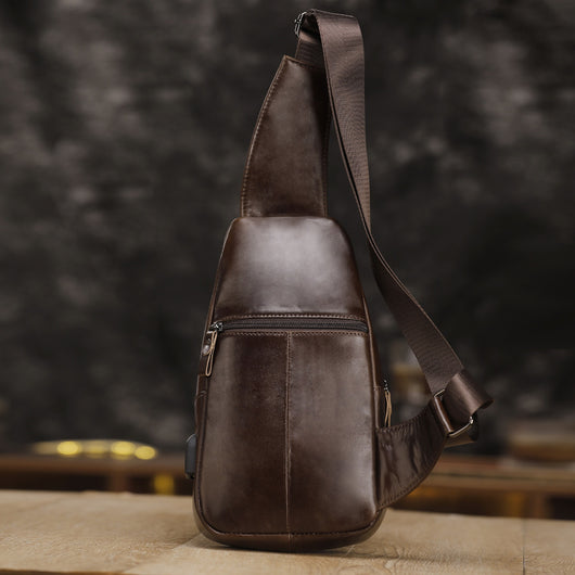 Bolsa Bandolera de Cuero Genuino para Hombre - Estilo Vintage Multifuncional - Image 19