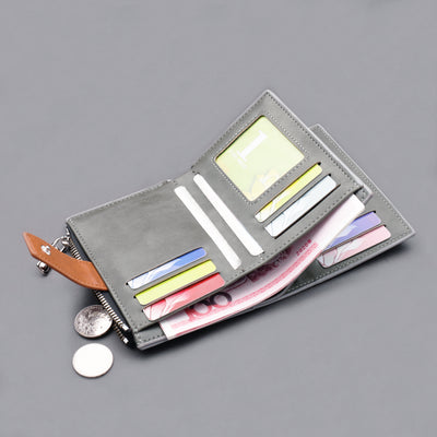 Cartera Corta para Hombre con Botón, Tela Oxford y Gran Capacidad - Image 3