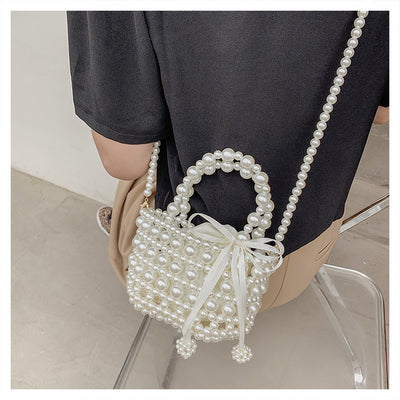 Bolso Mensajero de Perlas con Cadena Elegante para Mujer - Image 18