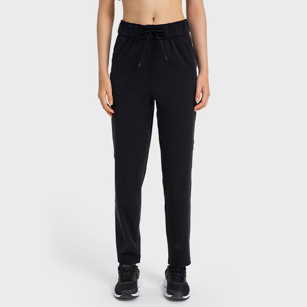 Pantalones Rectos Cintura Elástica Ajustable para Mujer - Image 3