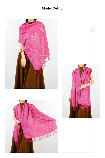 Capa Bufanda Retro con Borlas - Prenda Versátil 2 en 1 - Image 22