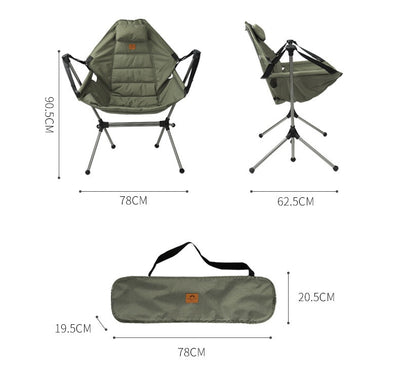 Silla Mecedora Plegable de Aluminio para Exterior - Image 11