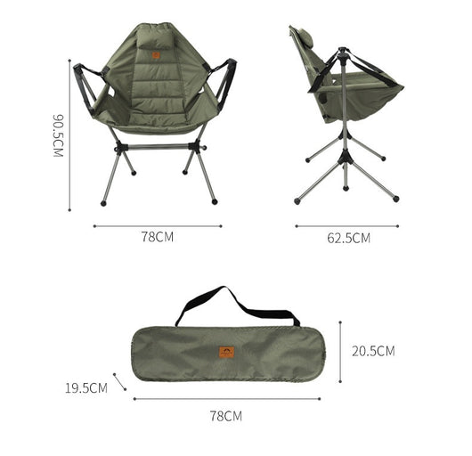 Silla Mecedora Plegable de Aluminio para Exterior - Image 11