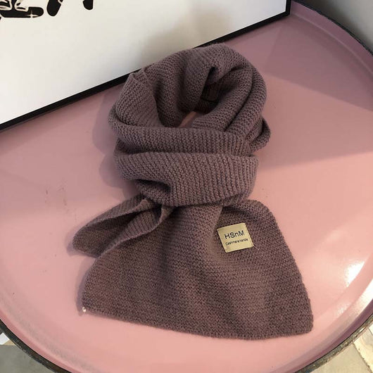 Bufanda Tejida Suave en Colores Lisos - Abrigo Versátil para Mujer - Image 29