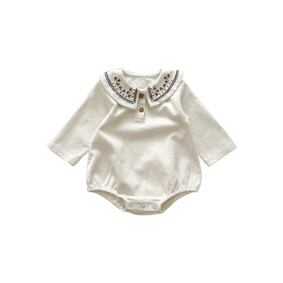 Romper de Pana con Cuello Bordado y Mangas Largas - Image 2