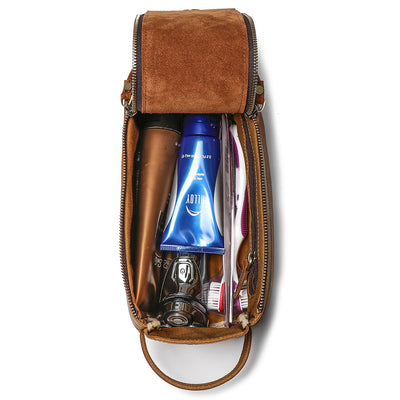 Bolsa Multifuncional de Cuero Estilo Retro para Hombre - Image 5
