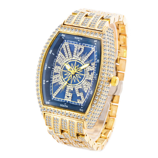 Reloj para Hombre de Diamantes Completos con Esfera Grande y Diseño Cuadrado - Image 17
