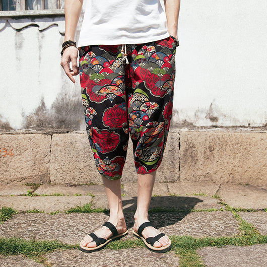 Pantalones Cropped Retro Holgados Talla Grande - Image 3