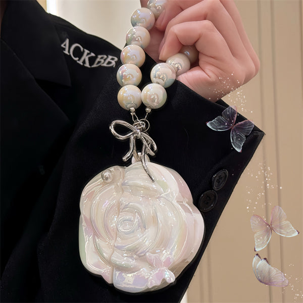 Funda para Audífonos Camellia Blanco Perla