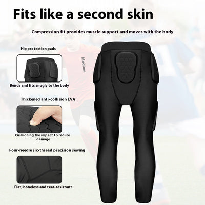 Pantalones de Compresión con Protección de Rodillas para Deportes - Image 3
