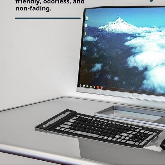 Teclado Inalámbrico Plegable Silicona Resistente al Agua 24g - Image 6