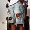 Shorts Jeans Masculino Streetwear Rasgado Design Vazado Verão