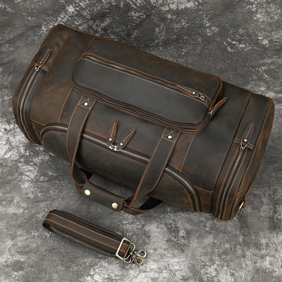 Bolsa Cruzada de Cuero Genuino para Hombre - Gran Capacidad - Image 9