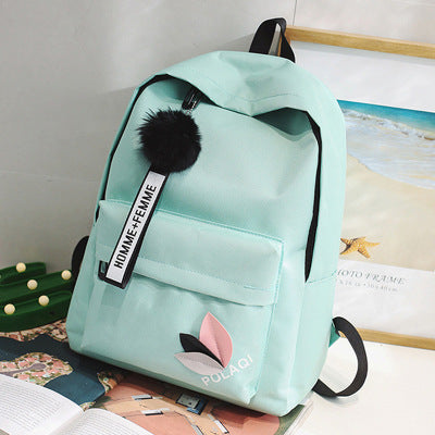 Mochila de Lona con Estampado de Hojas - Image 10