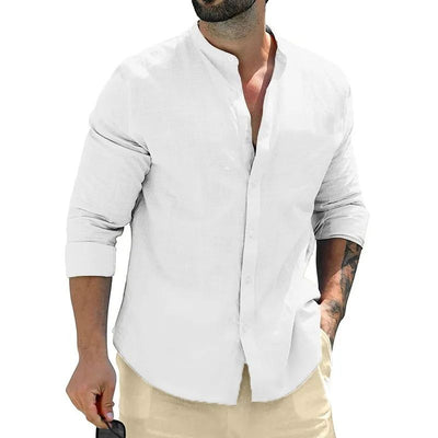 Camisas de Algodón para Hombre Manga Larga Estilo Ejecutivo Otoño - Image 3