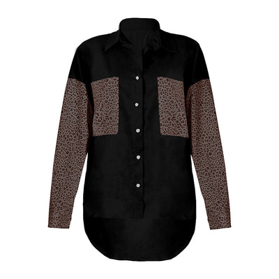 Cardigan de Solapa con Estampado Leopardo y Bolsillos - Image 15