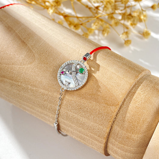 Pulsera Esmeralda Sagitario Plata S925 Diseño Original para Mujer - Image 4