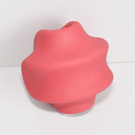 Pink star-shaped natural rubber pet food dispensing toy for engaging pets during feeding. - Image 9
