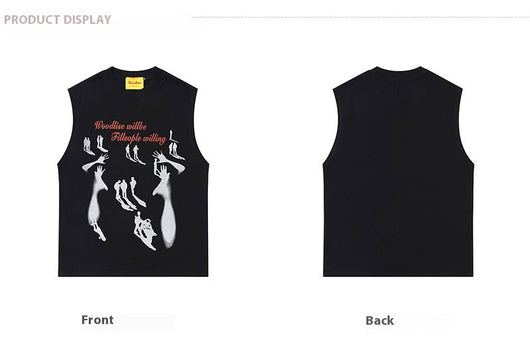 Camiseta Sin Mangas Estampada para Hombre - Image 12