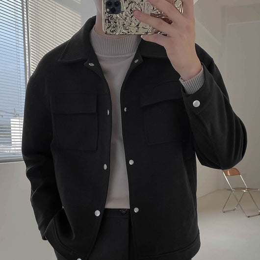 Chaqueta de Trabajo Suelta y Gruesa para Hombre - Image 15