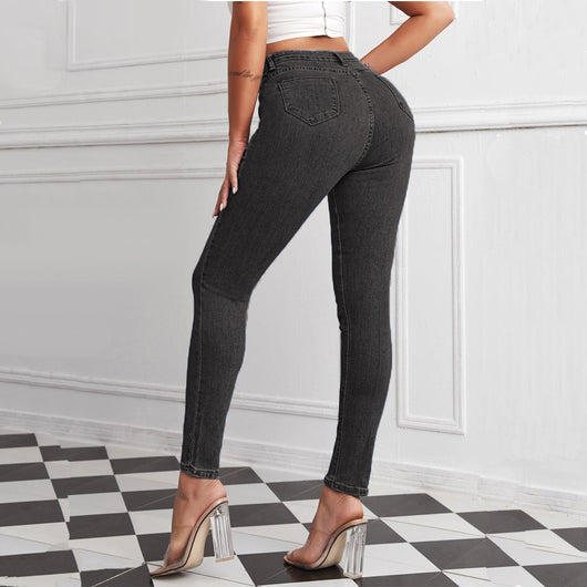 Pantalones Ajustados de Cintura Alta para Mujer - Image 12
