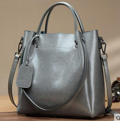 Bolsa de Cuero Vacuno Encerado Portátil para Mujer - Image 6