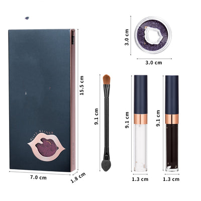 Brillo Labial Glitter Tonos Fríos - Paleta Completa - Image 11