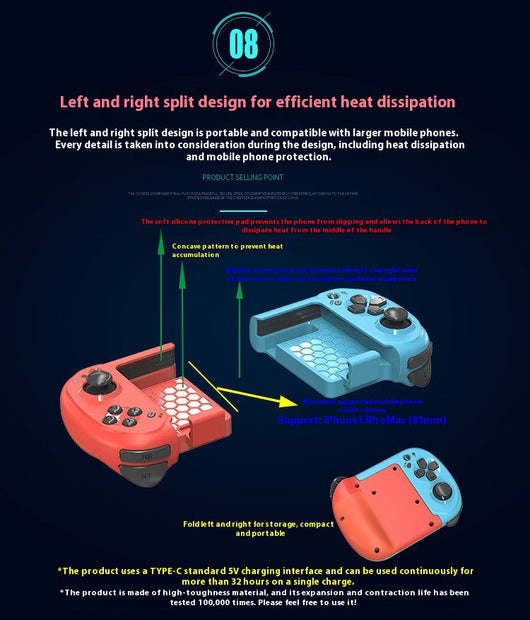 Controles Inalámbricos Divididos para Móvil con Bluetooth - Image 10