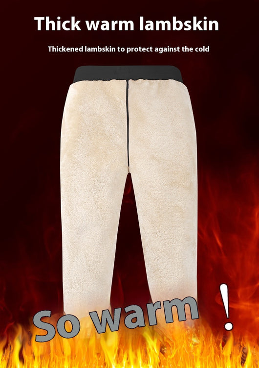 Pantalones de Buzo Térmicos Infantiles con Forro de Lana de Cordero - Image 14