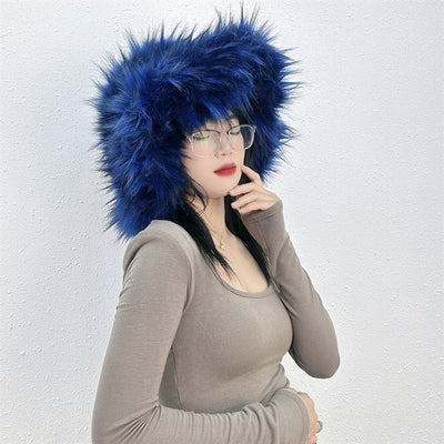 Gorro de Piel de Mapache Versátil y Elegante - Image 28