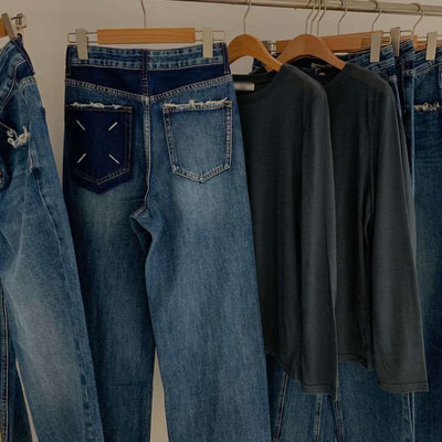 Jeans con Bloques de Color y Bolsillos de Borde Crudo para Mujer - Image 5