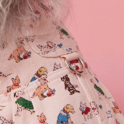 Falda Denim con Tirantes para Perros Pequeños Schnauzer y Maltés - Image 4