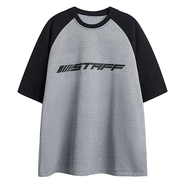 Camiseta Manga Corta Hombre con Estampado de Letras en Colores Combinados - Image 5