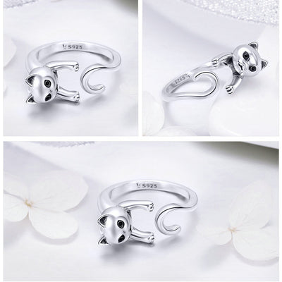 Anillo de Gato Travieso - Diseño Lindo y Ajustable - Image 13