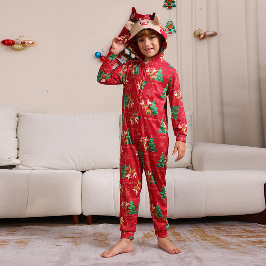 Conjunto Navideño Familiar de Pantalones Largos para Niños y Niñas - Image 24