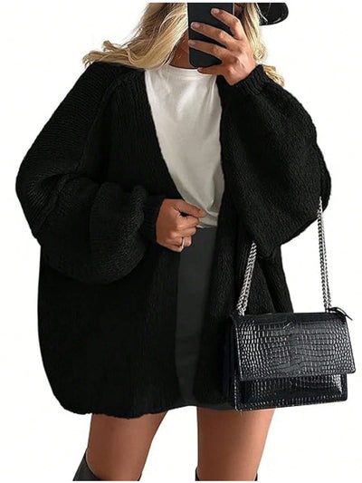 Abrigo Suéter Tejido Casual para Mujer - Image 6