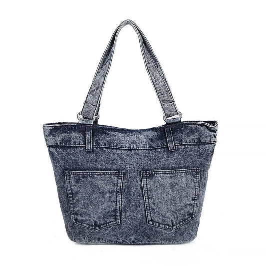 Bolsa de Lona Diagonal para Mujer - Estilo Casual y Portátil - Image 2