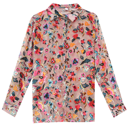 Abanico Camiseta de Malla Floral - Image 16