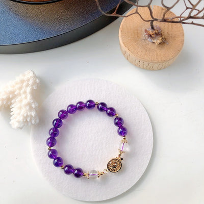 Pulsera de Amatista Natural con Diseño Minimalista e Independiente - Image 6