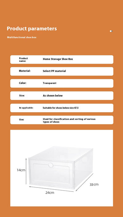 Caja Organizadora Transparente Plegable para Zapatos - Image 20
