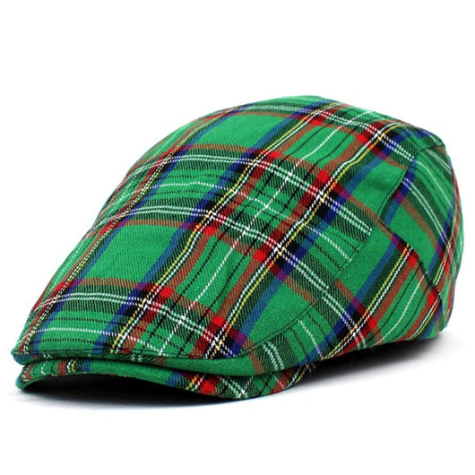 Gorra Pintor de Cuadros con Contraste a Cuadros para Mujer - Image 2