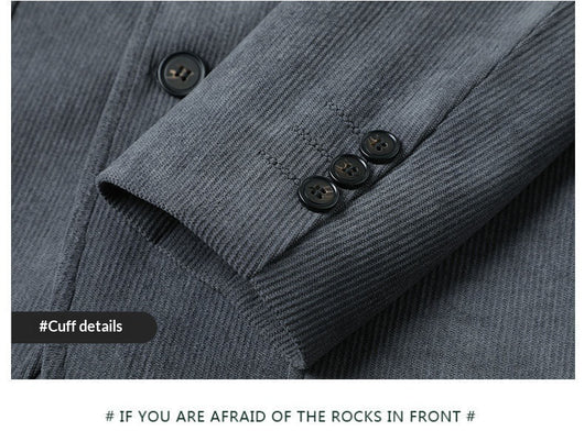 Blazer Casual de Lujo en Color Sólido para Hombre - Image 26