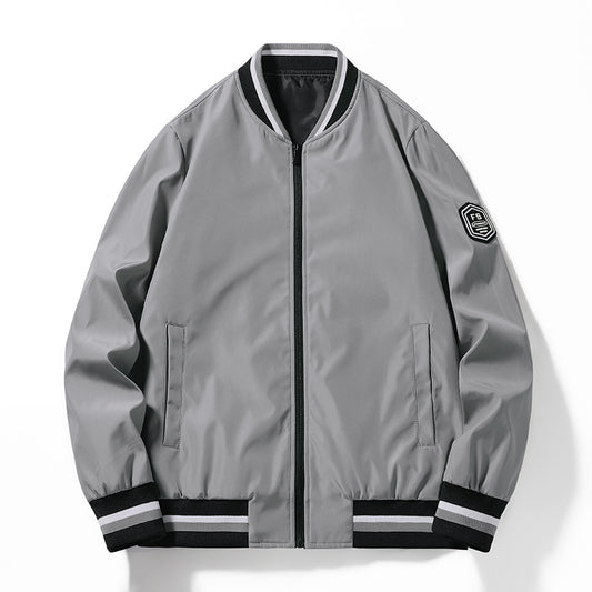 Chaqueta Casual con Cuello Alzado para Hombre - Primavera y Otoño