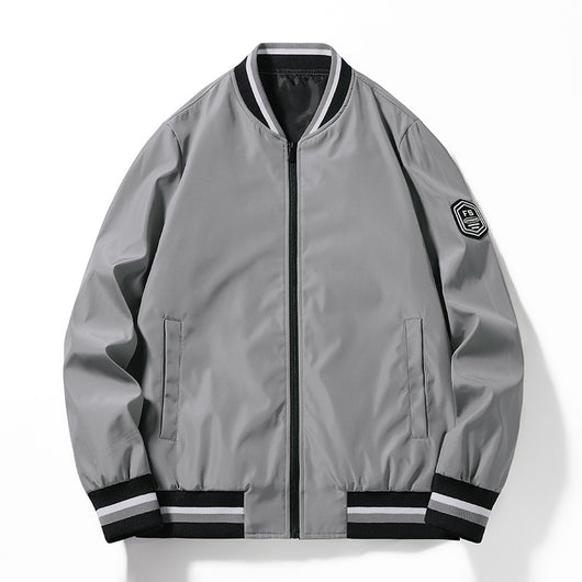 Chaqueta Casual con Cuello Alzado para Hombre - Primavera y Otoño