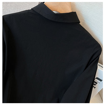 Blusa Negra Manga Larga para Mujer - Perfecta para Primavera - Image 2