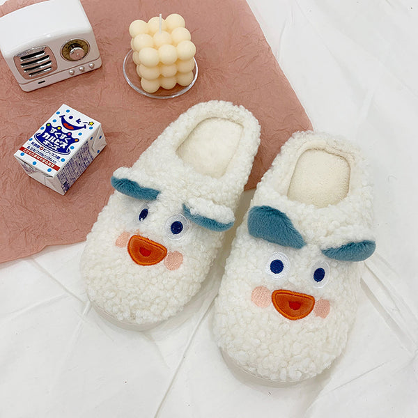 Pantuflas de Algodón con Diseño de Cachorro Cartoon para Mujer