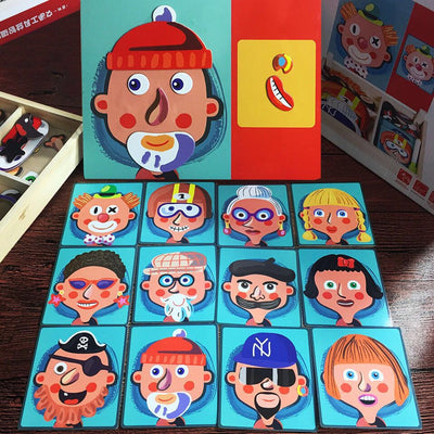 Juego Magnético Montessori con Caja Puzzle de Madera y Dibujos Educativos - Image 17